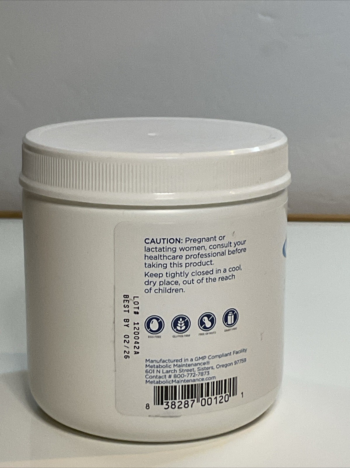 Metabolic Maintenance Glycine Powder (200 Grams, 400 Servings) Exp 02/2026