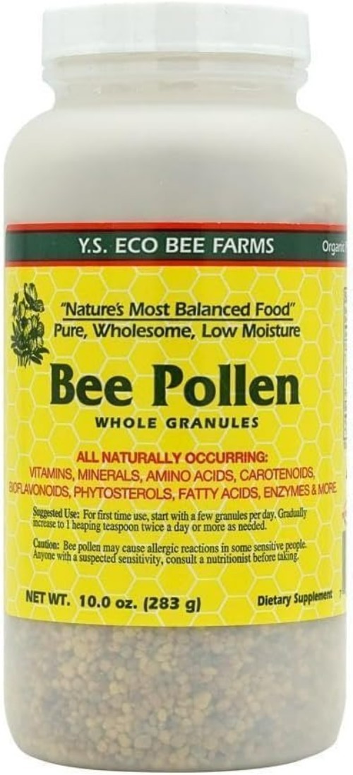 Certified Organic Bee Pollen Granules – 10oz for Energy Management and Wellness