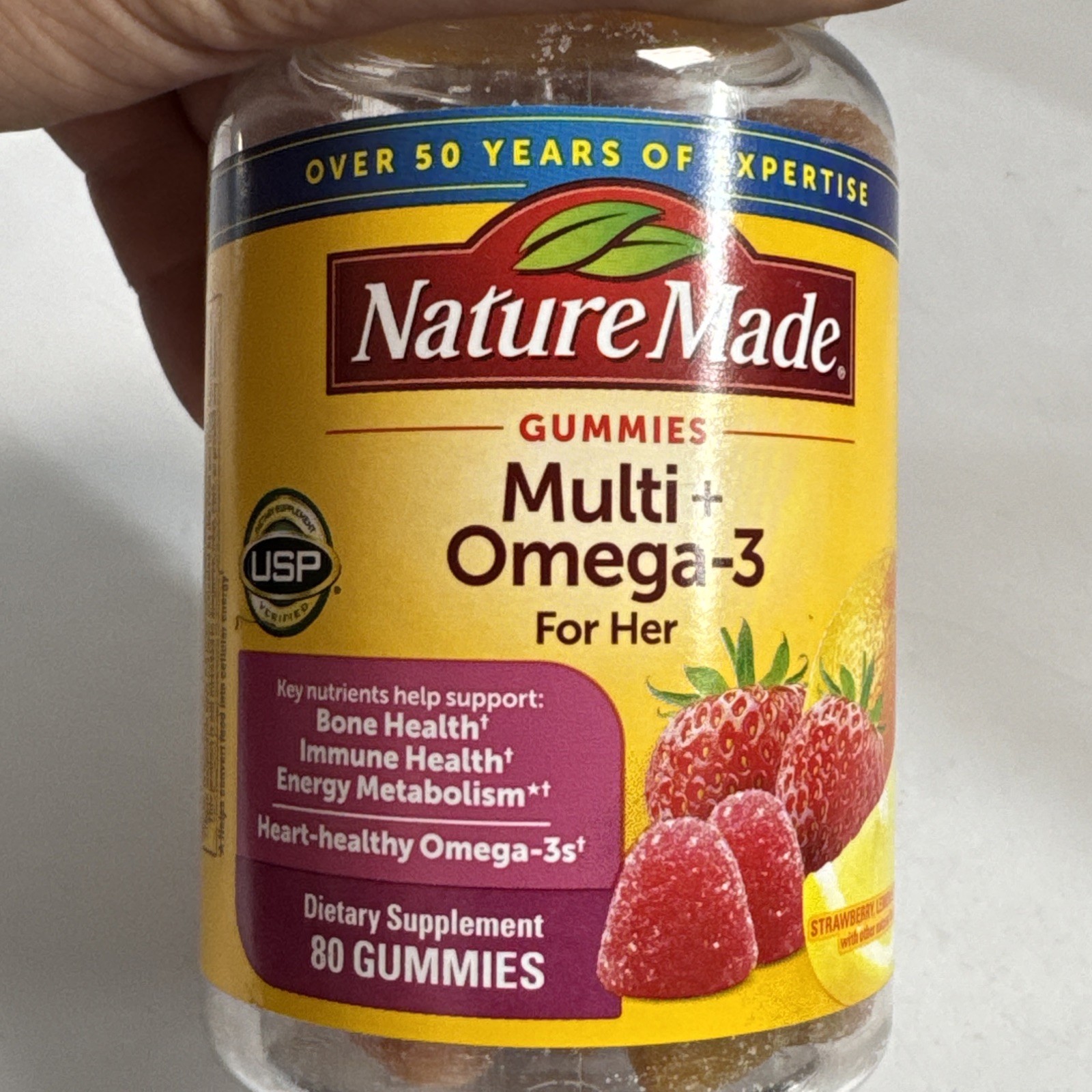 Nature Made Multivitamin + Omega 3 for Women 80 Gummies 06/2026 Sealed