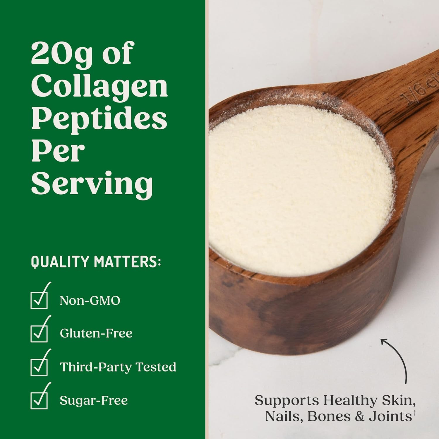 Grass Fed Collagen Peptides Powder Unflavored 8.5 oz Protein