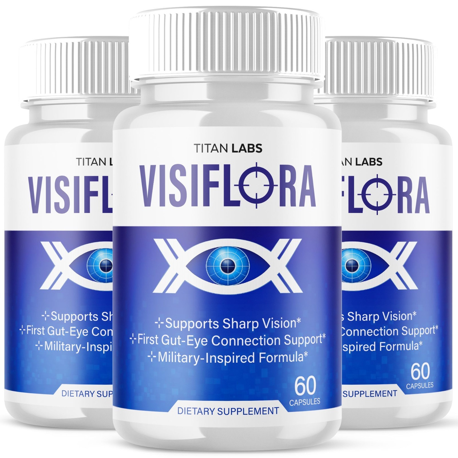 (3 Pack) Visiflora Support Healthy Eye Vision & Function Visi Flora 180 Capsules