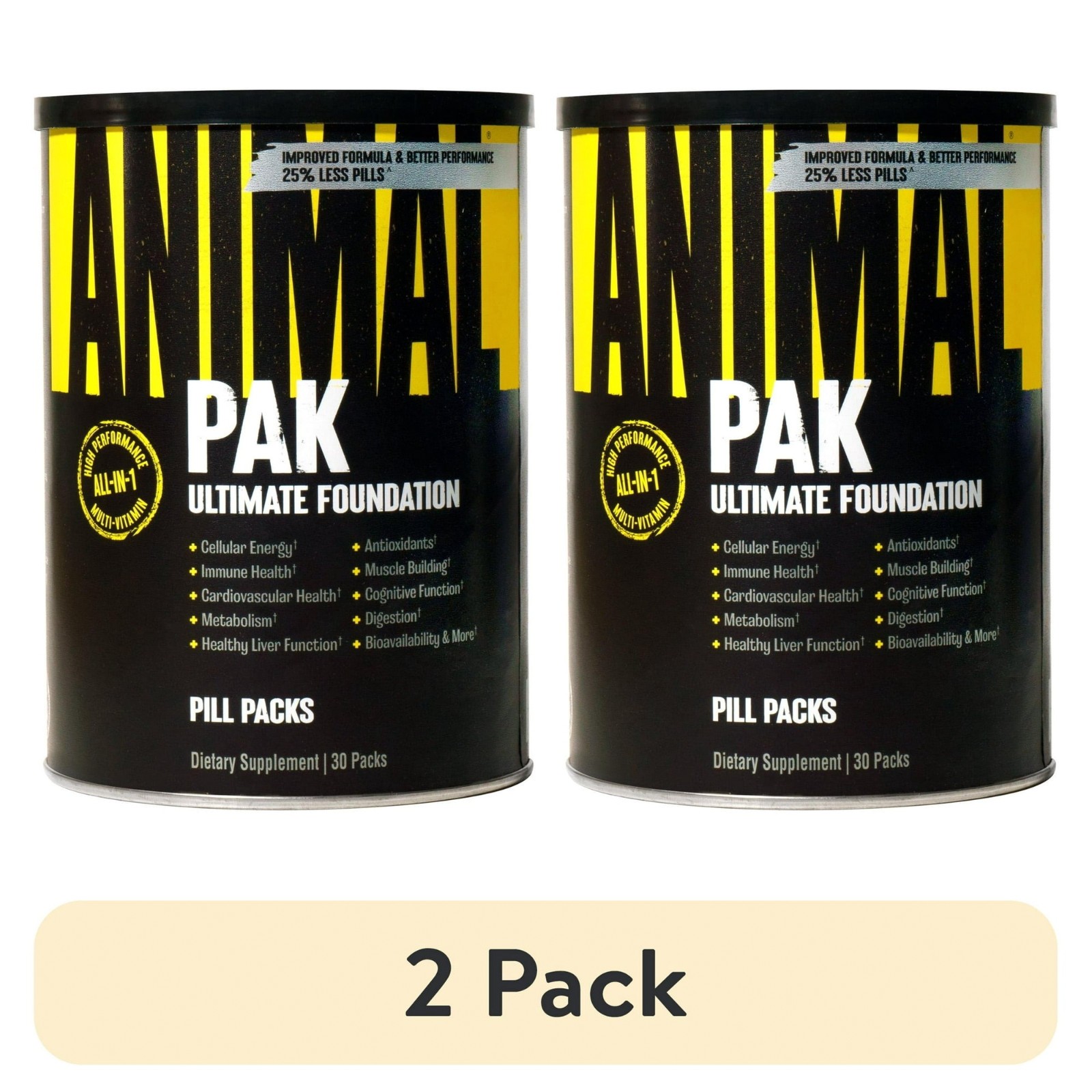 (2 Pack) Animal Pak Multivitamin Sports Nutrition 30 Packets FREESHIP