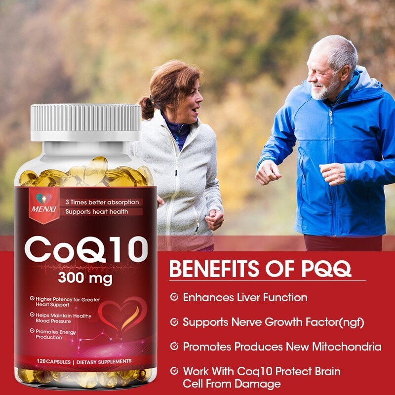 CoQ 10 Coenzyme Q10 Vegan Softgel 300mg Cardiovascular Heart Health 120 Capsules