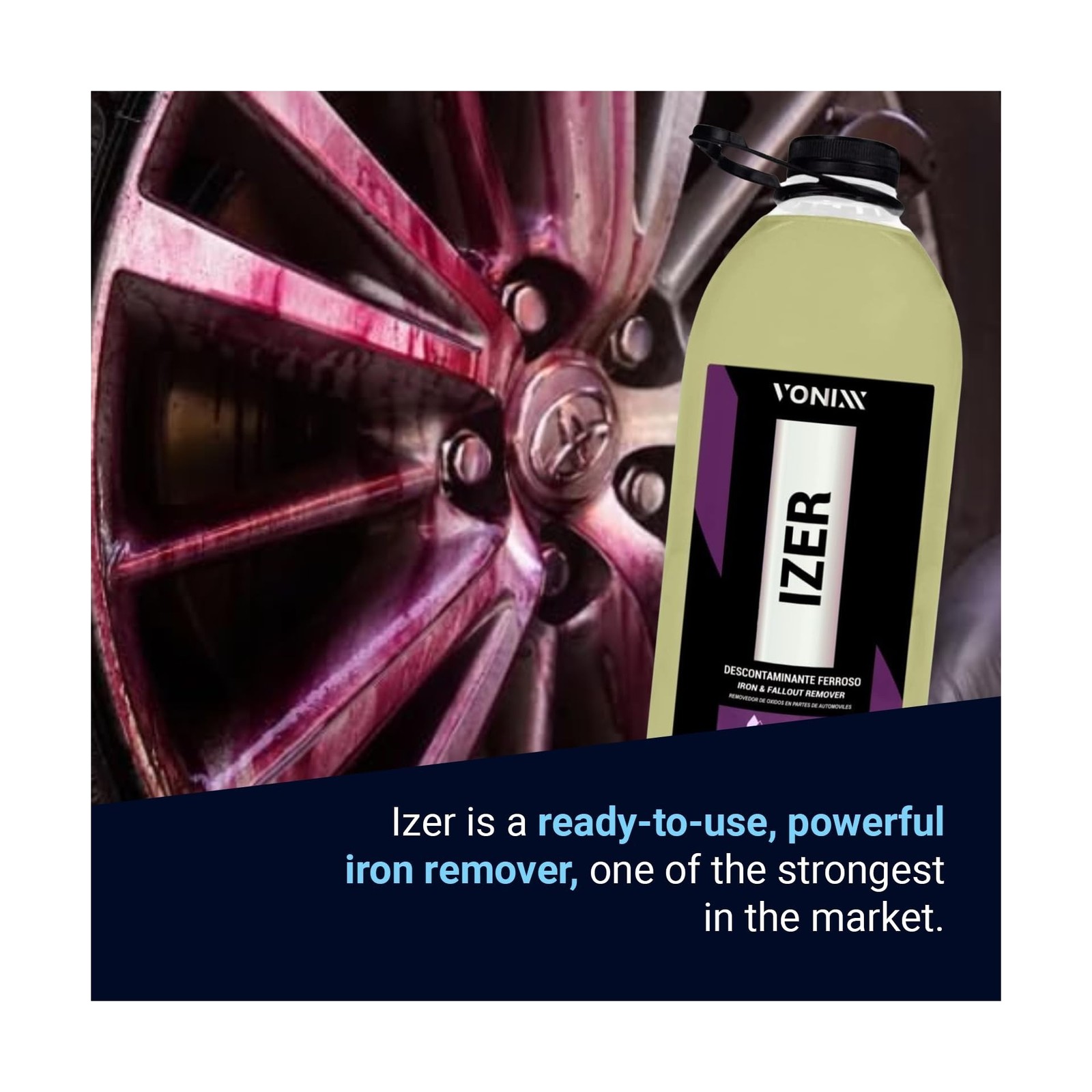 Vonixx Izer Iron Remover| pH-Neutral, Non-Acidic Formula | Easy Application |…