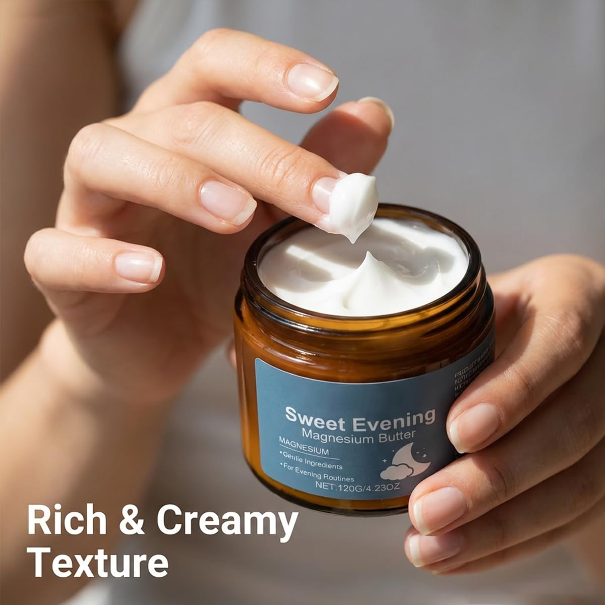 Sweet Bee Organics Magnesium Butter, Topical Magnesium Cream for Muscle Comfort