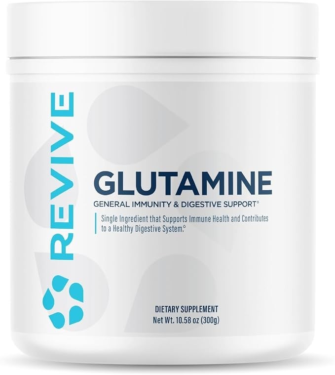 REVIVE Glutamine Powder for Muscle & Immune Health – 30 Servings Exp 07/2027