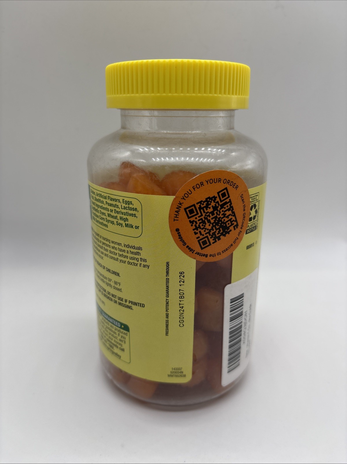 Spring Valley Zero Sugar Vitamin C PK.1 – 250mg 120gummies EXP: 12/2026 Ref.290