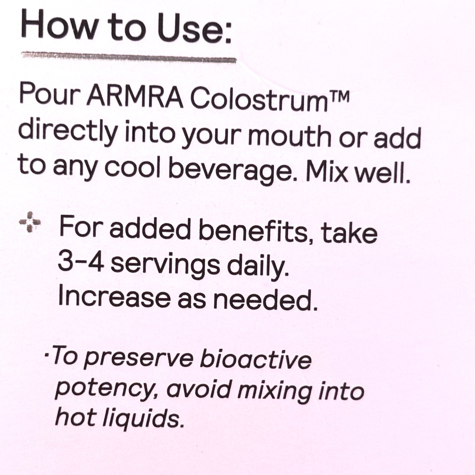 NIB ARMRA Colostrum Health Revival Unflavored Powder 120 Servings Exp 5/2027