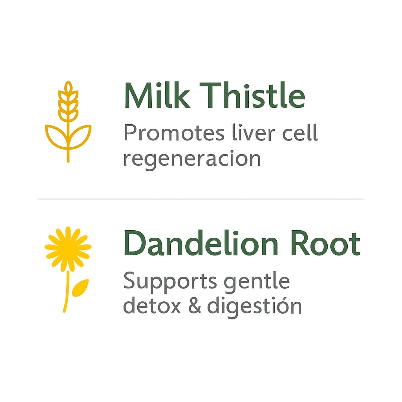 Cardo Mariano reforzado con diente Leon (Milk Thistle 90 Count (Pack of 1)