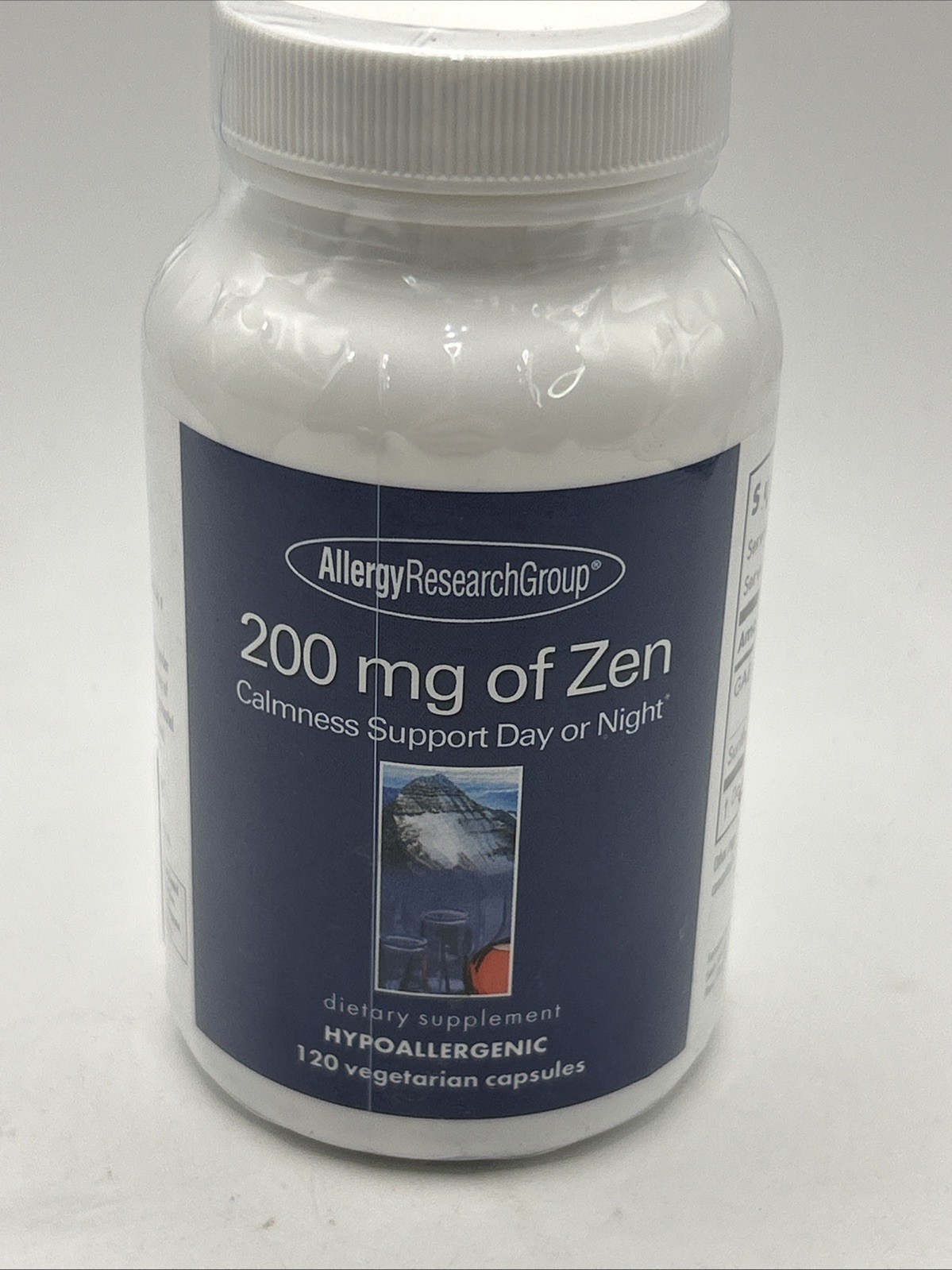 Allergy Research Group 200 Mg Of Zen 120 Veg Caps Exp: 05/2027 Hypoallergenic