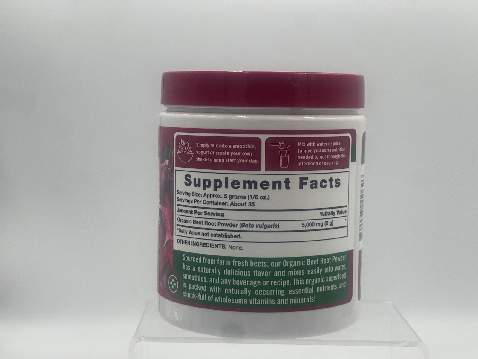 Lot of 2 Nature’s Truth Organic Beet Root Powder 6.1oz Superfood EXP 07/26