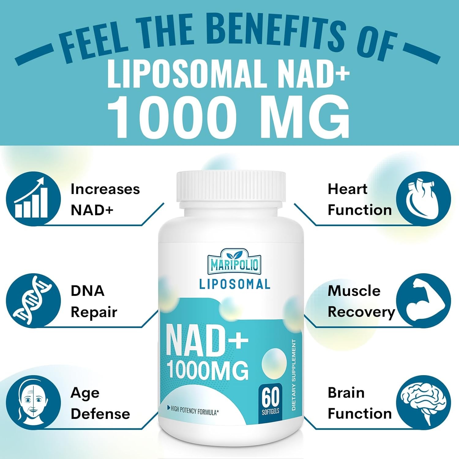 Liposomal Supplement 1000mg – Energy , Brain Function DNA Supporting