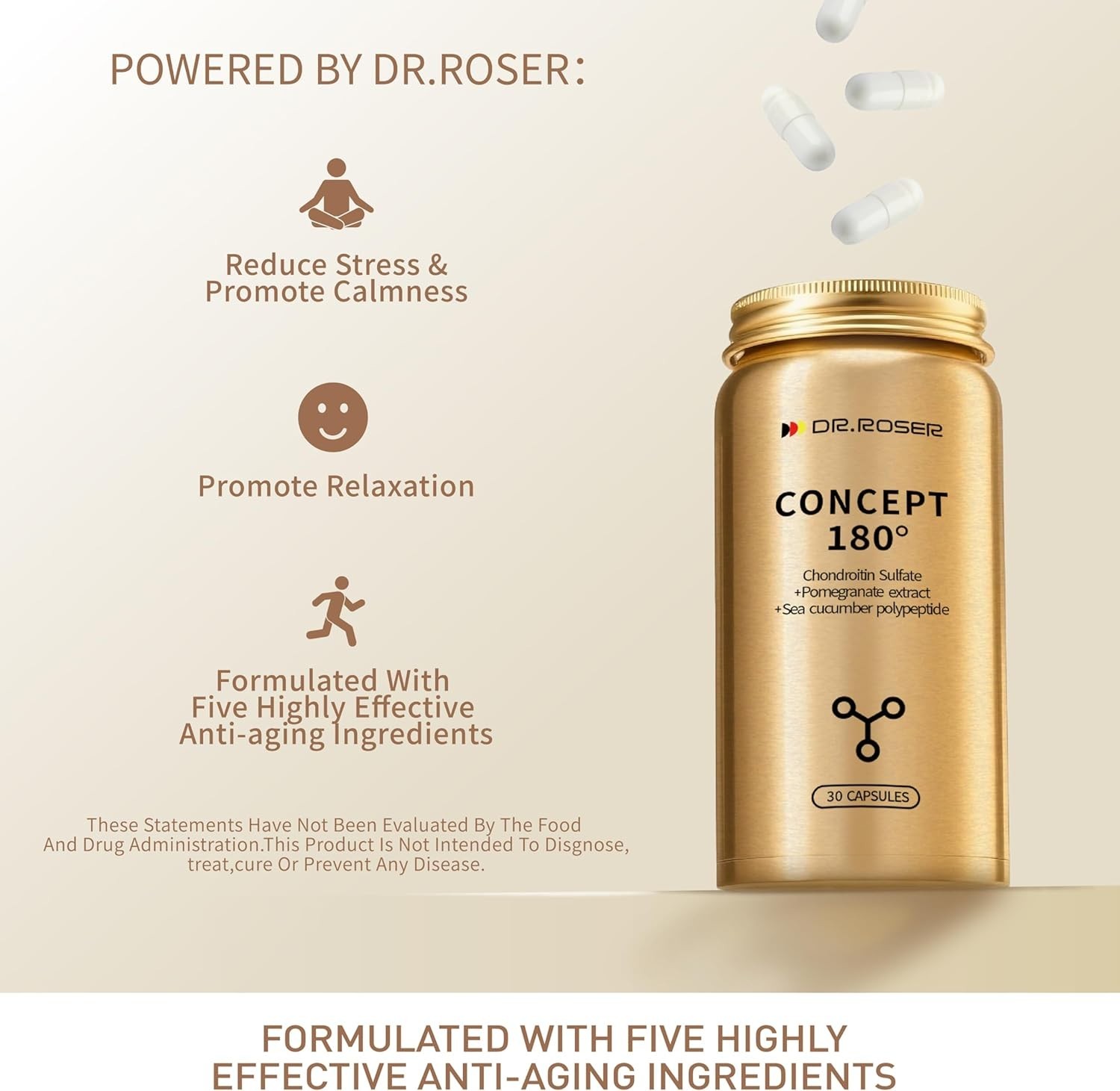 Dr Roser Concept 180 — 30 Capsules Dietary Supplement Exp 04/2028