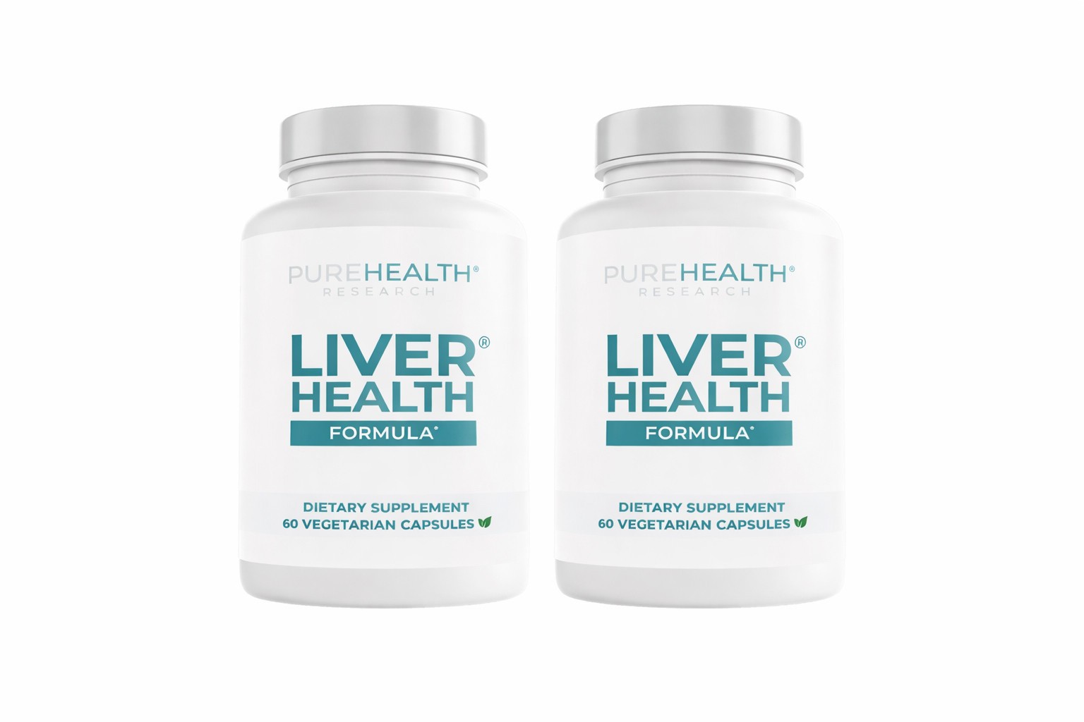 2 UNIT PUREHEALTH RESEARCH LIVER HEALTH FORMULA 60 CAPSULES – NEW SEALED – 6/27