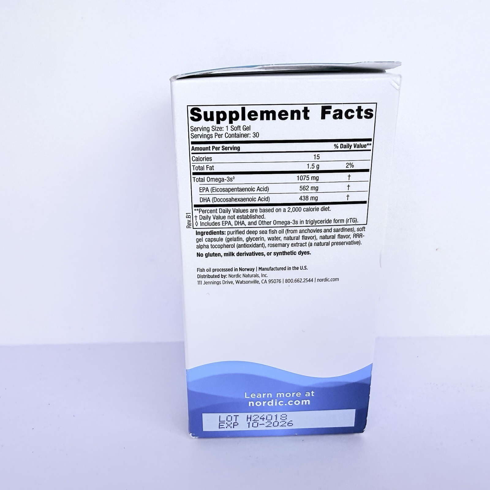 Nordic Naturals Ultimate Omega One Daily 30 Soft Gels Exp 10/2026