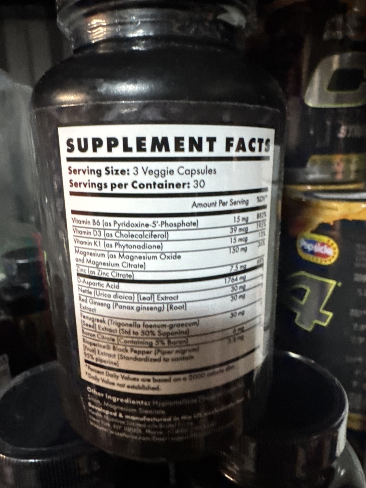 3 X Lot Brutal Force – SBulk – Performance Supplement for Men 270 Capsules