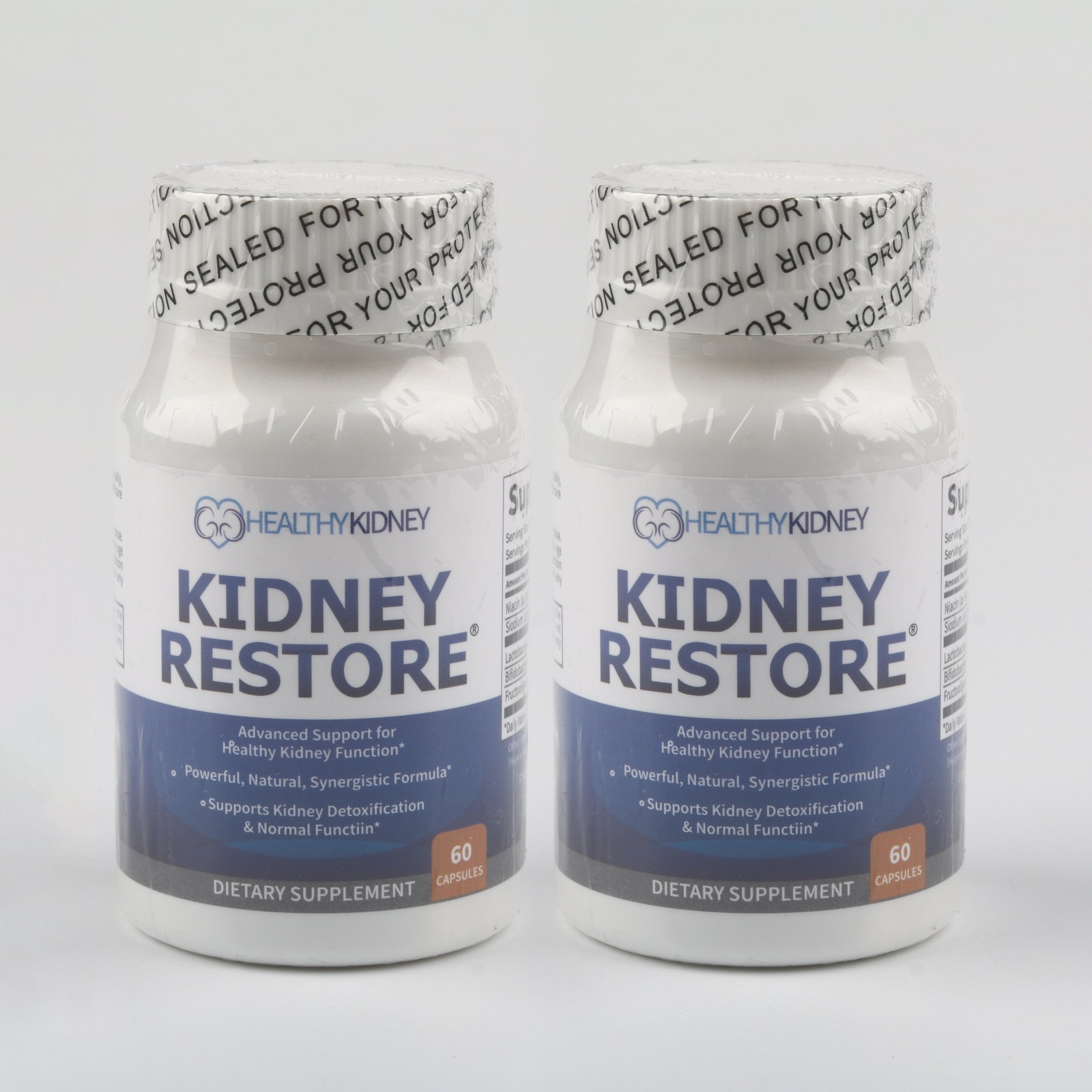 2 Pack Kidney Restore Support Detox Cleanse Complete Flush Natural Supplement US