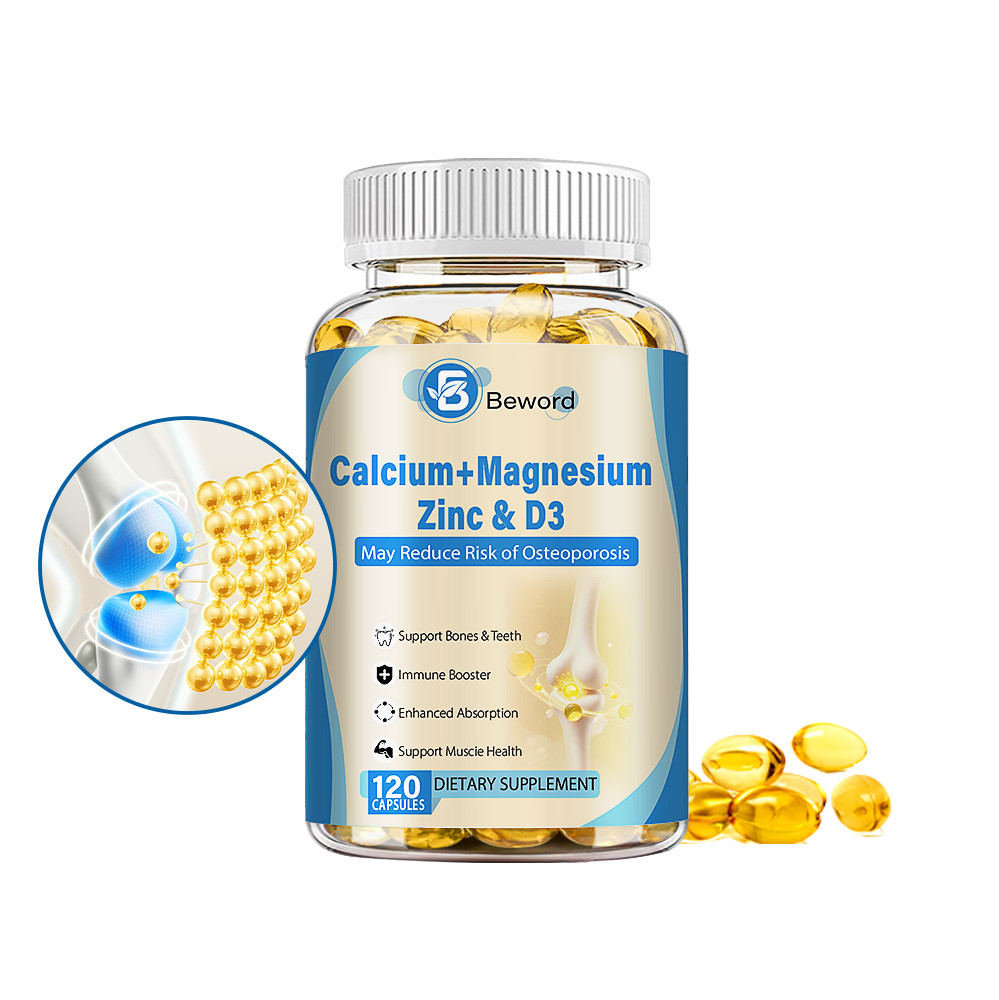 Calcium Magnesium Zinc with Vitamin D3 Strong For Bone Health Muscle Improvement