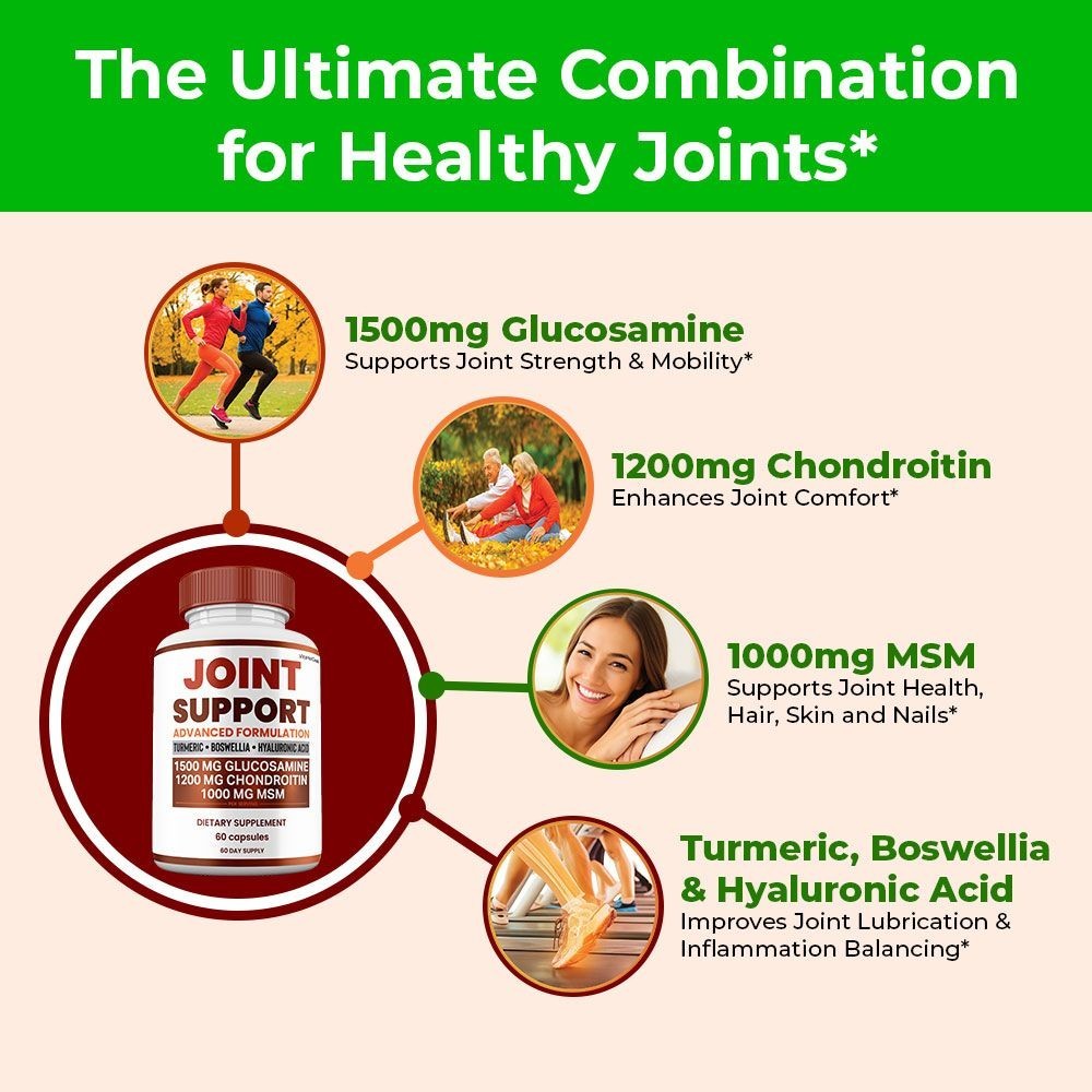 Joint Support Capsules, Max Strength, Joint Support Supplement (2 pack)