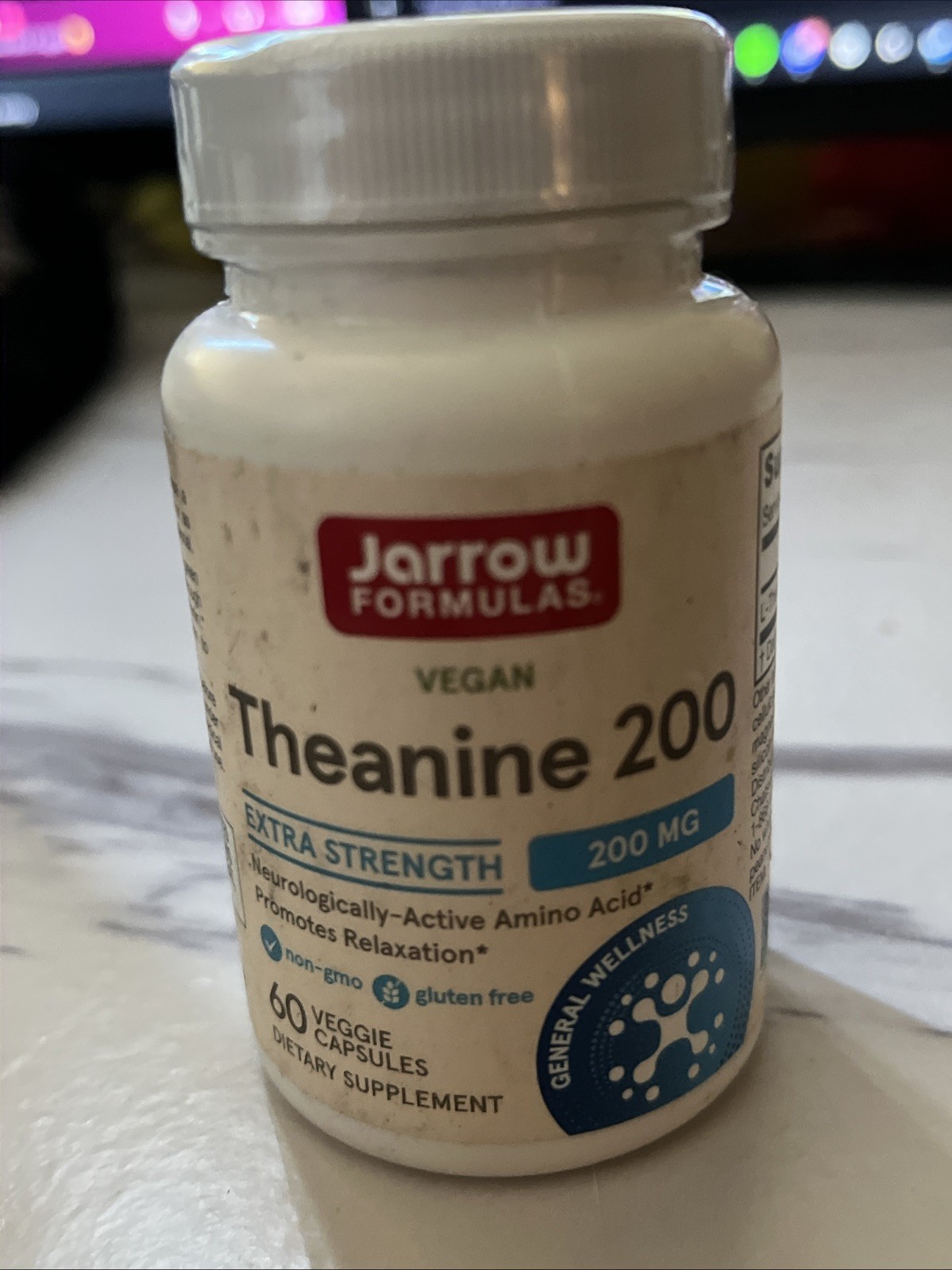 12/28 Jarrow Formulas Extra Strength Theanine 200 mg, Dietary Supplement That Pr