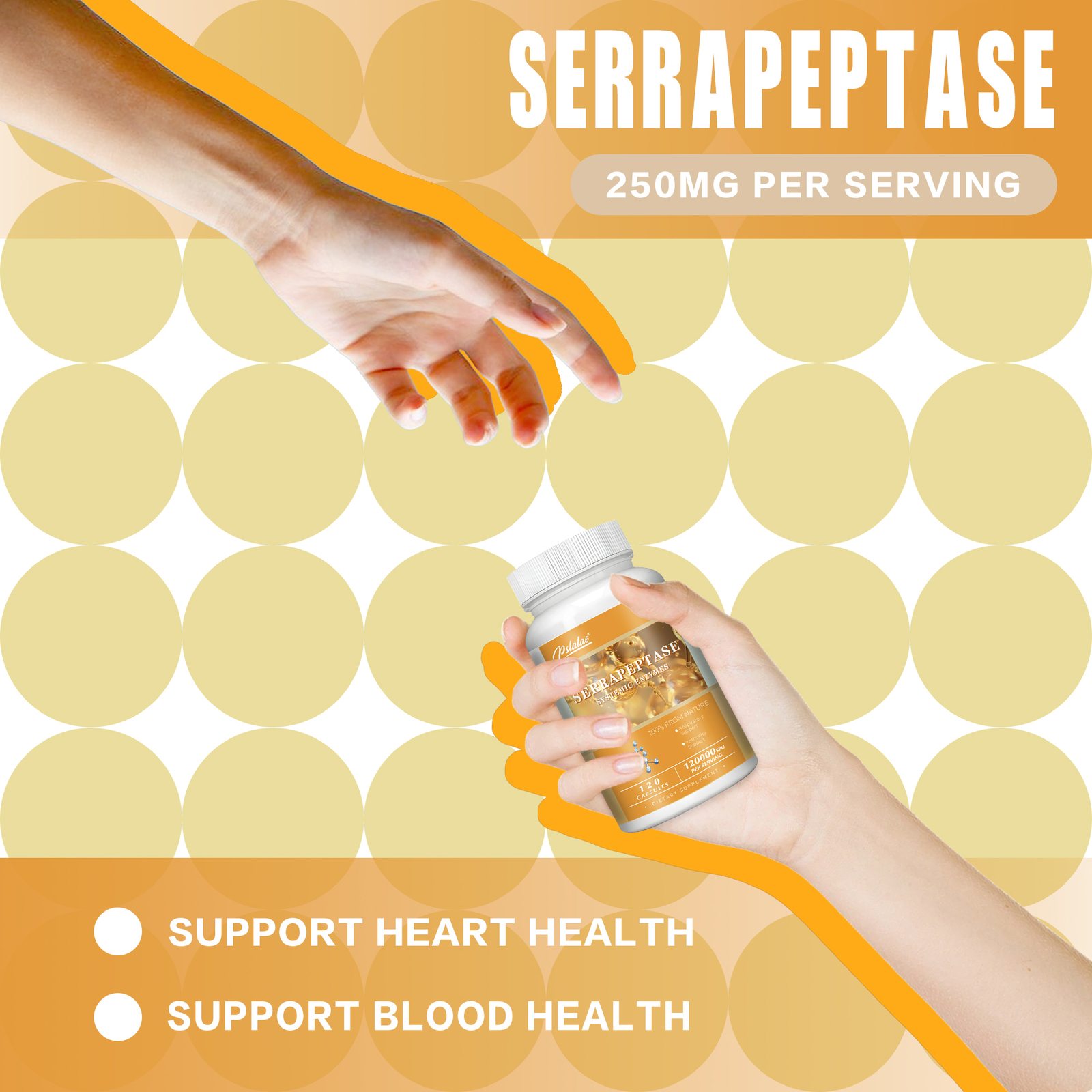 Serrapeptase – Dietary Supplement, Supports Sinus Health, Enhanced Absorption