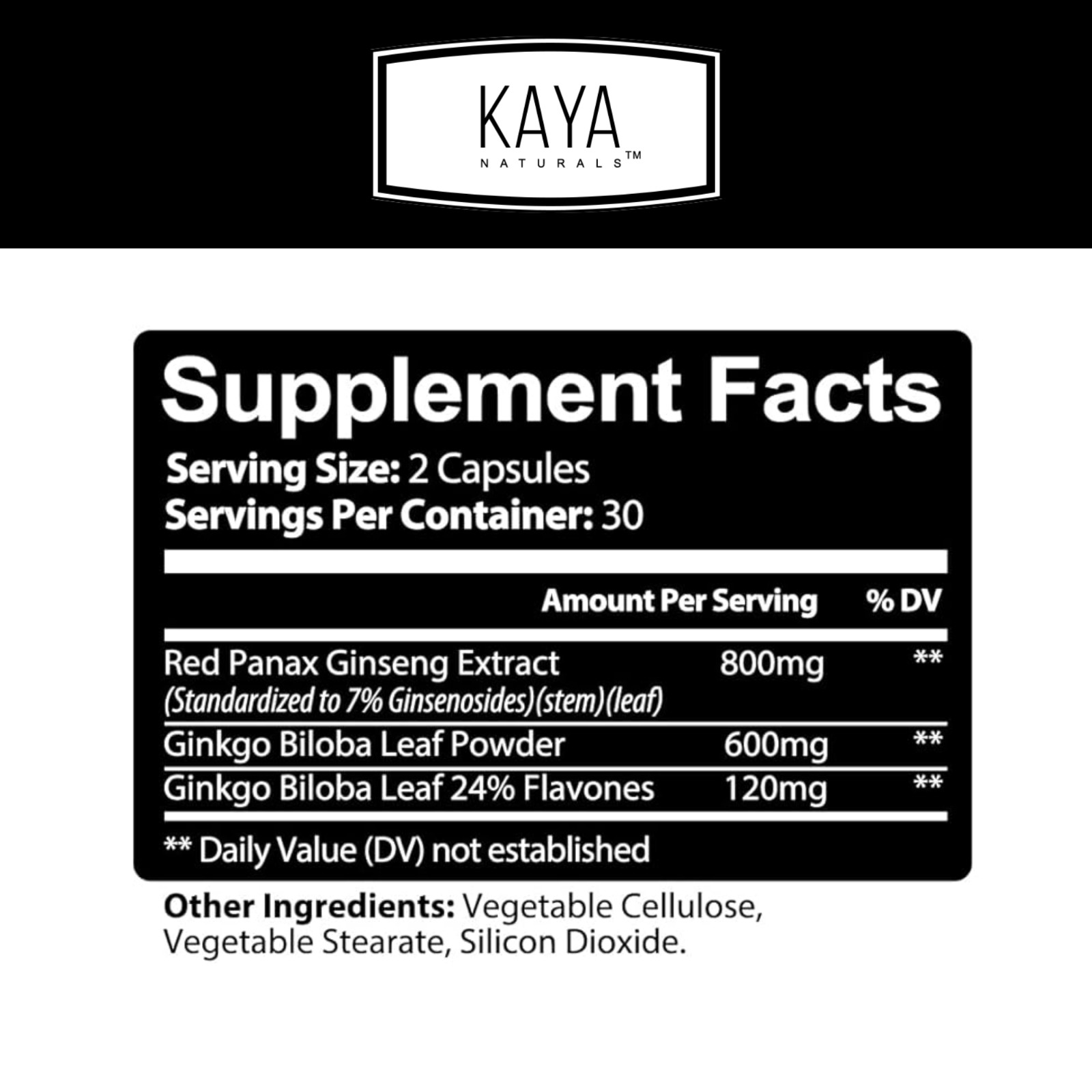 Ginseng + Ginkgo Biloba for Brain Function, Blood Circulation, Anti Inflammation