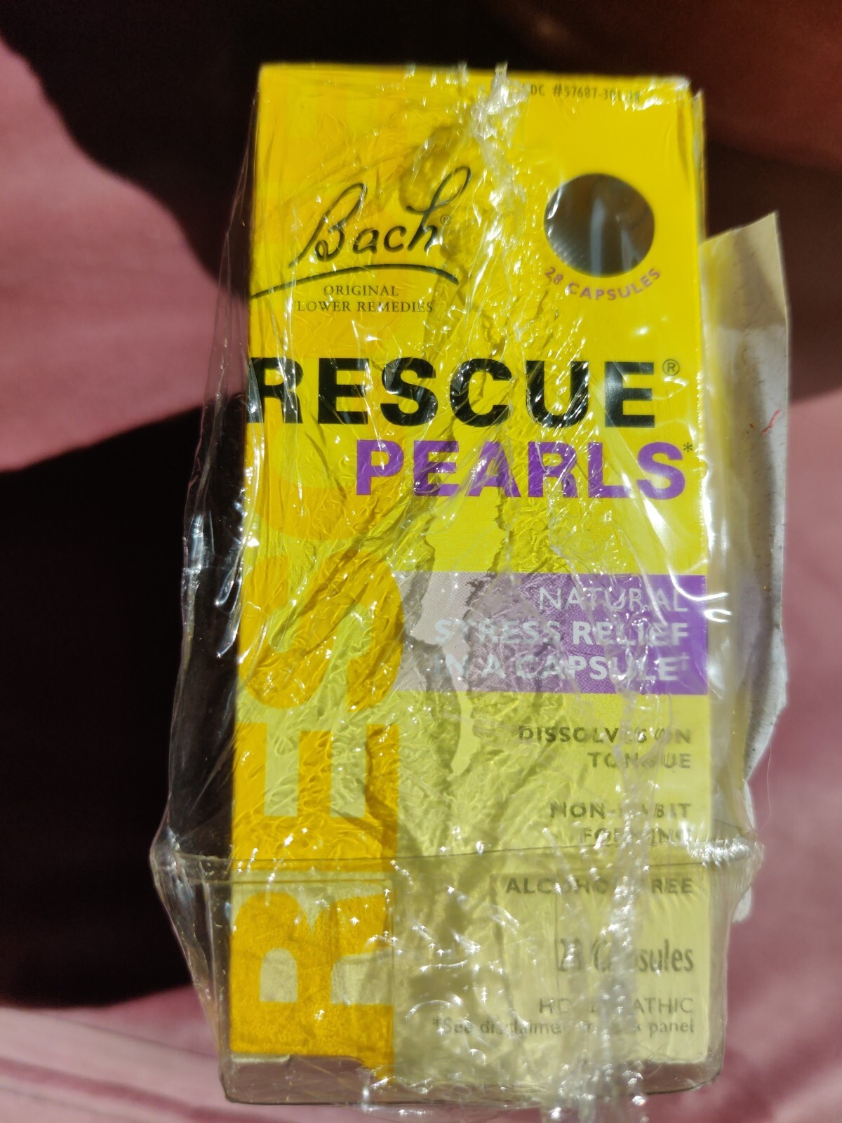 Bach Flower Rescue Pearls 28 caps Pack – Alcohol Free Exp 12-2024