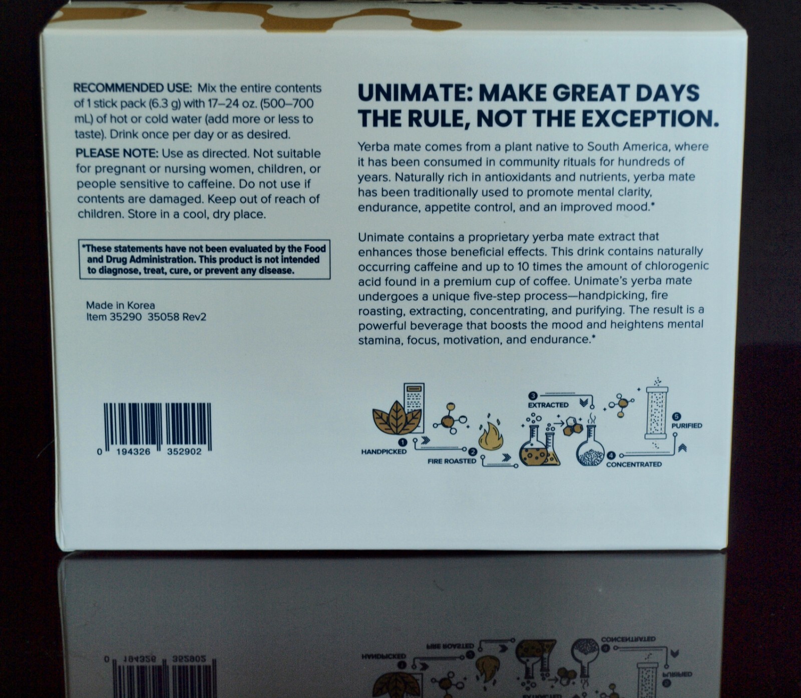 Unicity Unimate Lemon Ginger Box of 30 Sachets – Exp 02/2027