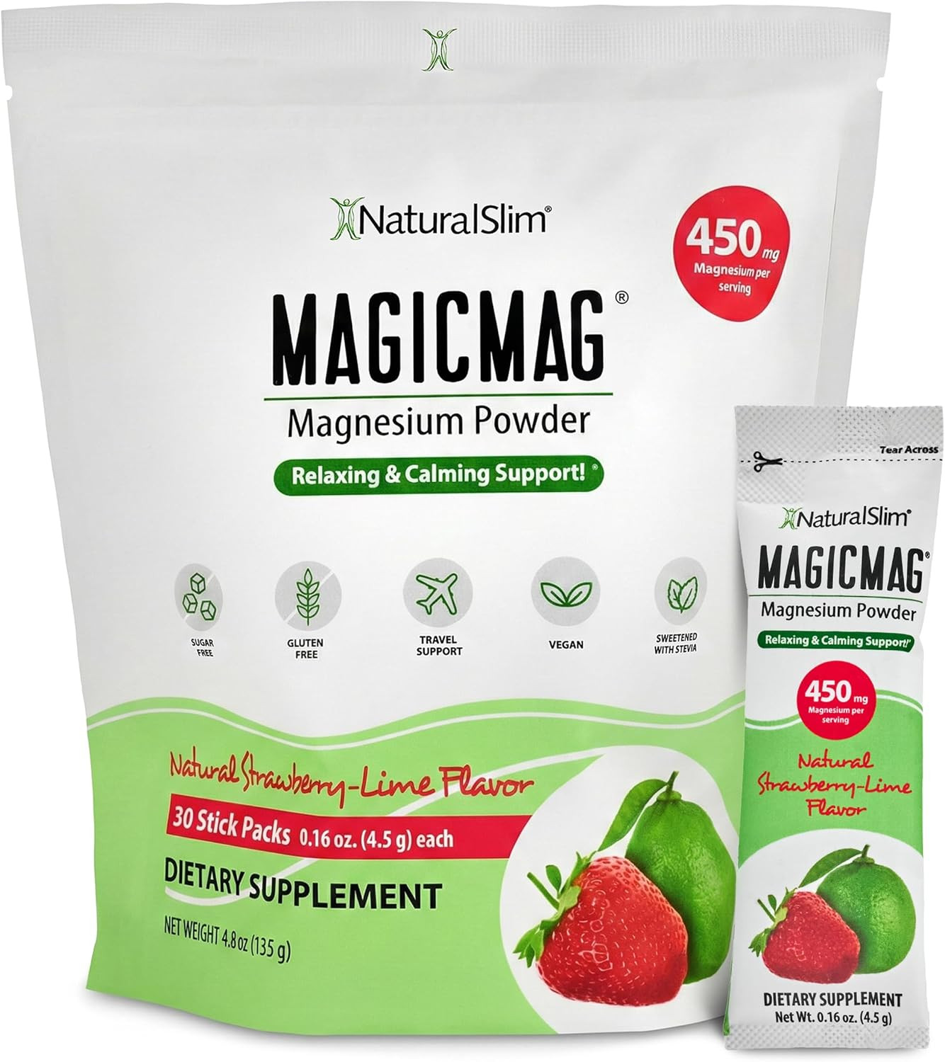 NEW MagicMag Pure Magnesium Citrate Powder Stress Muscle Support