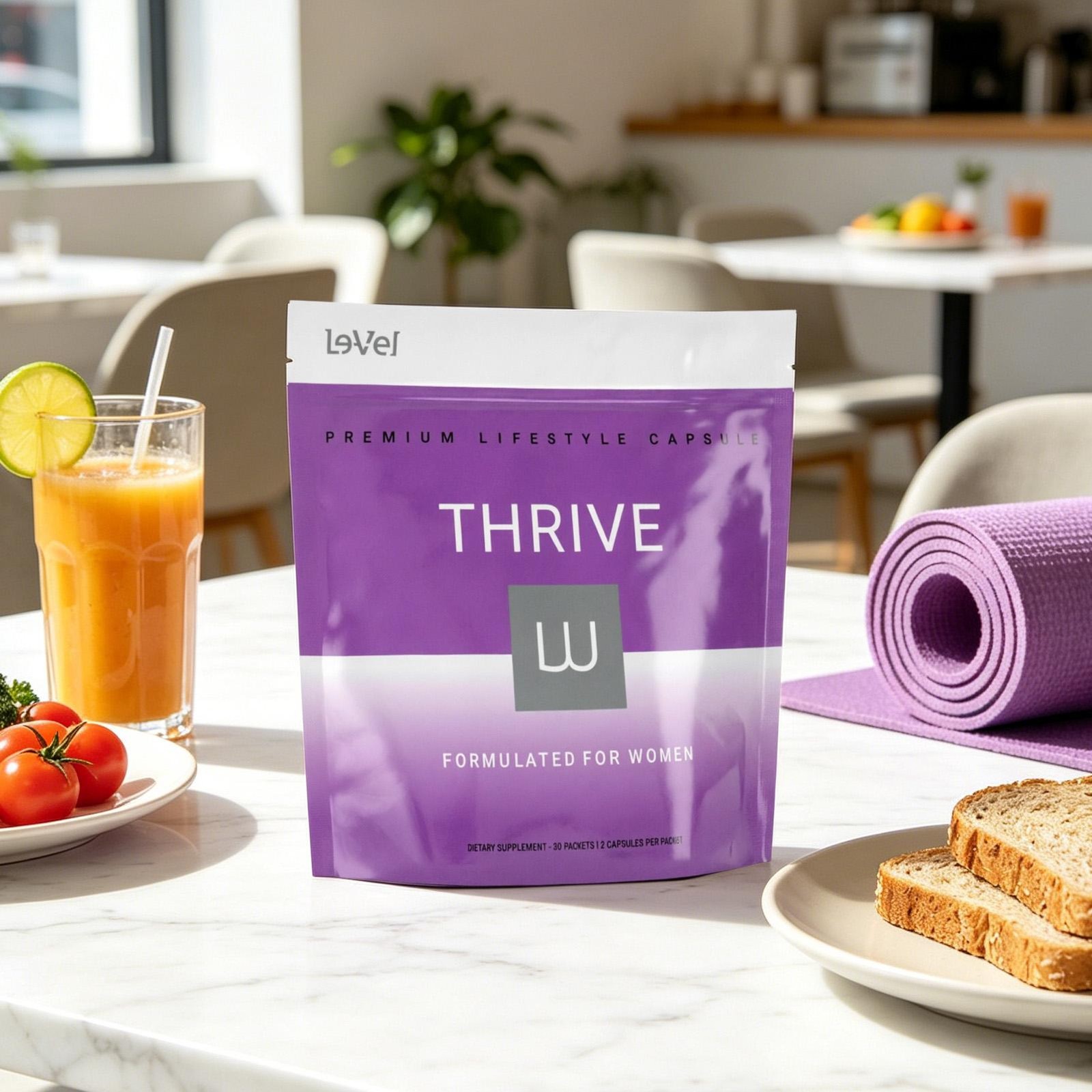 3 Pack Le-Vel Thrive Women Premium Lifestyle Capsules Total 180 Count Nutrient S