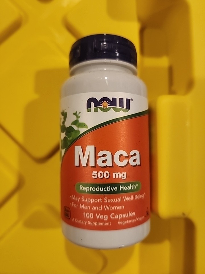 NOW FOODS Maca 500 mg – 100 Veg Capsules Exp 08/2027