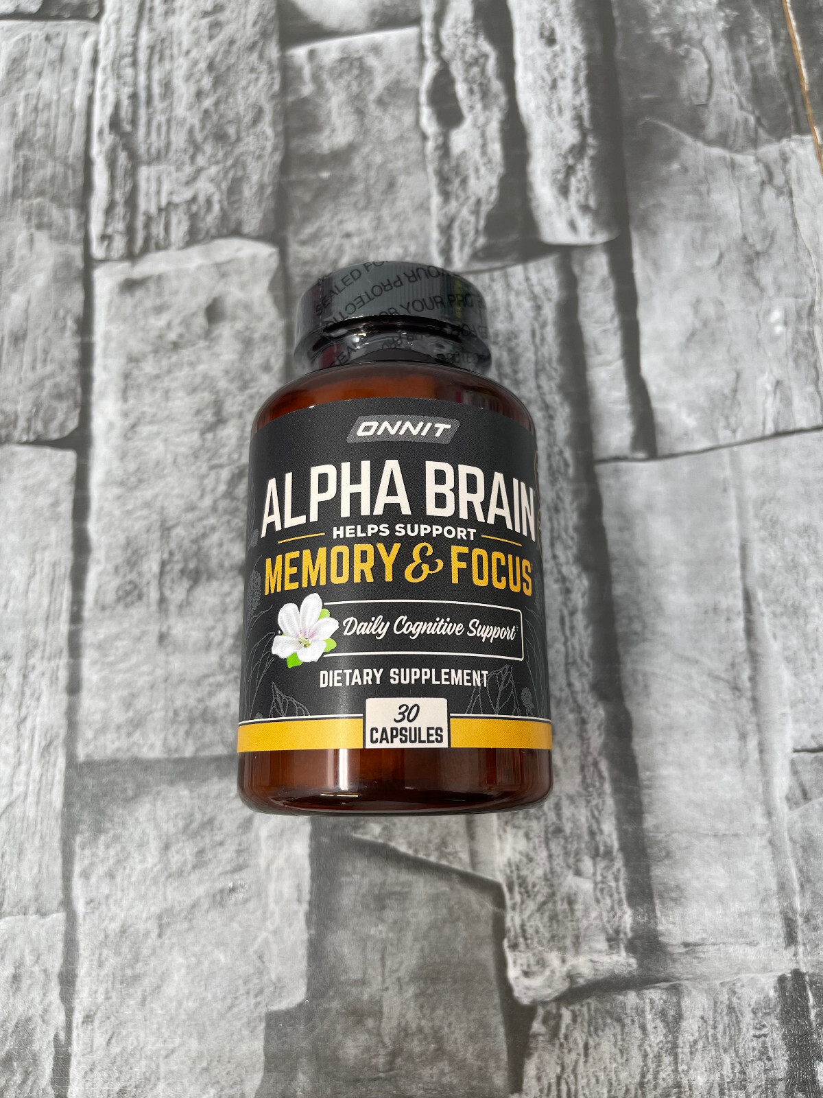 Onnit Alpha Brain Daily Cognitive Support 30 Capsules Memory Exp: 07/2025 New