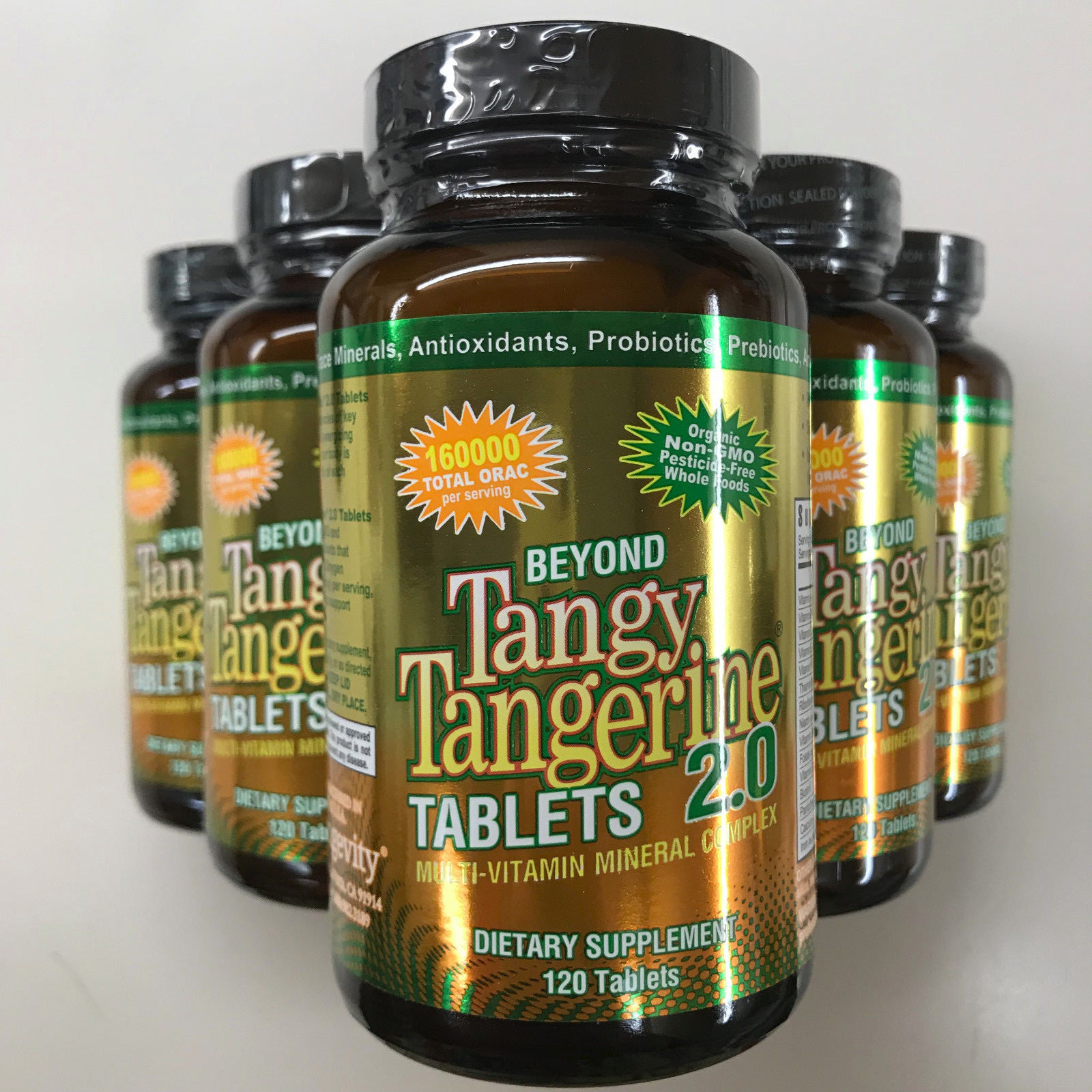 Youngevity Dr. Wallach Beyond Tangy Tangerine BTT 2.0 Tablets ( 6 Pack)