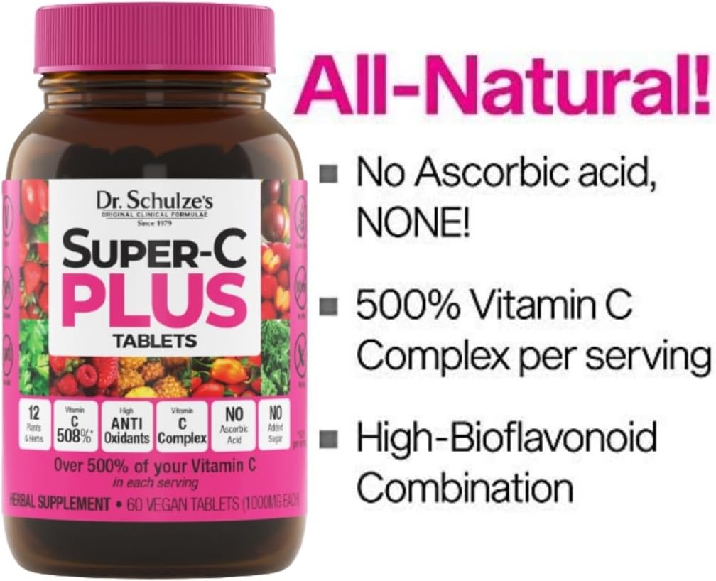 Dr. Schulze’s, Super-C Plus, Clinical Herbal Formula, Dietary Supplement 1000 mg