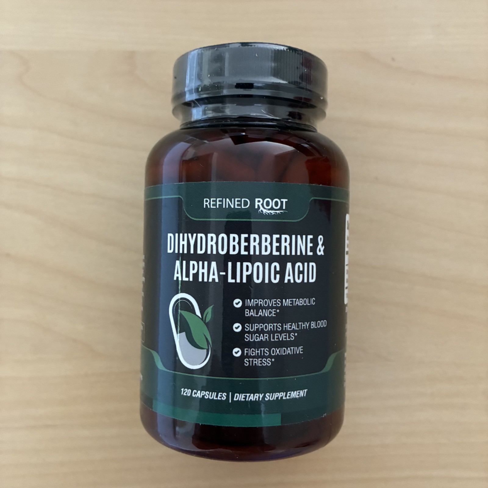Refined Root Dihydroberberine 300mg Alpha Lipoic Acid ALA 600mg Supplement 120ct