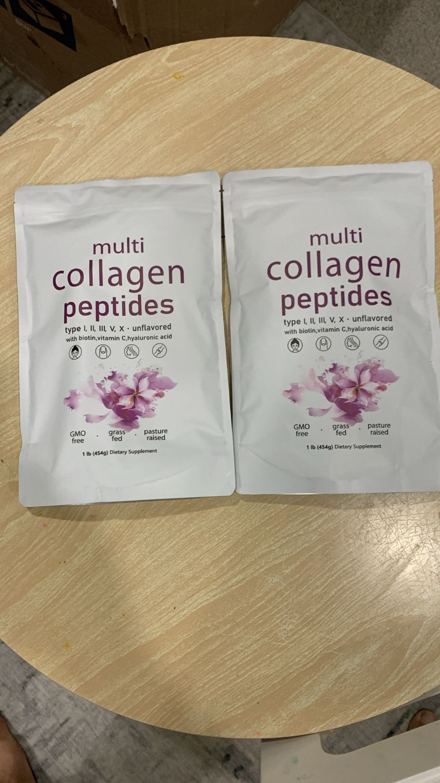 3 Pack Multi Collagen Protein Powder – Hydrolyzed Peptides I, II, III, V, X, 1lb