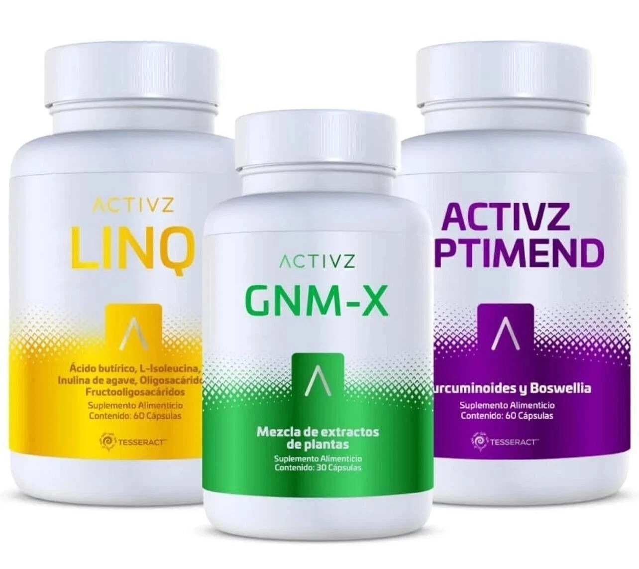 NEW ACTIVZ TRIFECTA 3 bottle set 1 LINQ + 1 GNMX + 1 OPTIMEND NEW LOGO