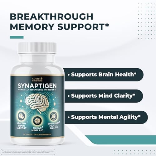 Synaptigen 30 Tablets Probiotics Inulin Magnesium 30 days