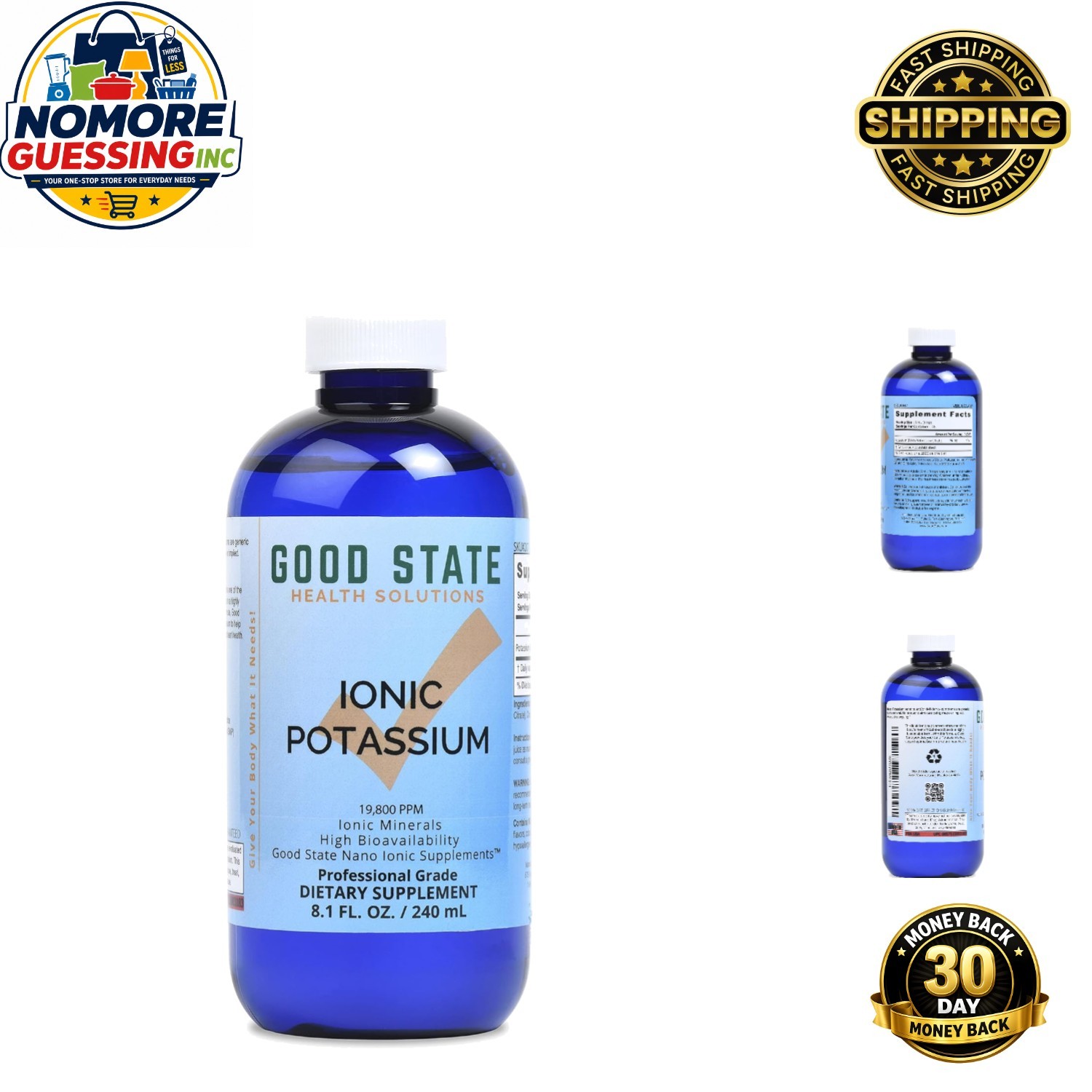 Liquid Ionic Minerals Potassium Drops 99mg – Enhance Well-Being with Fulvic Acid