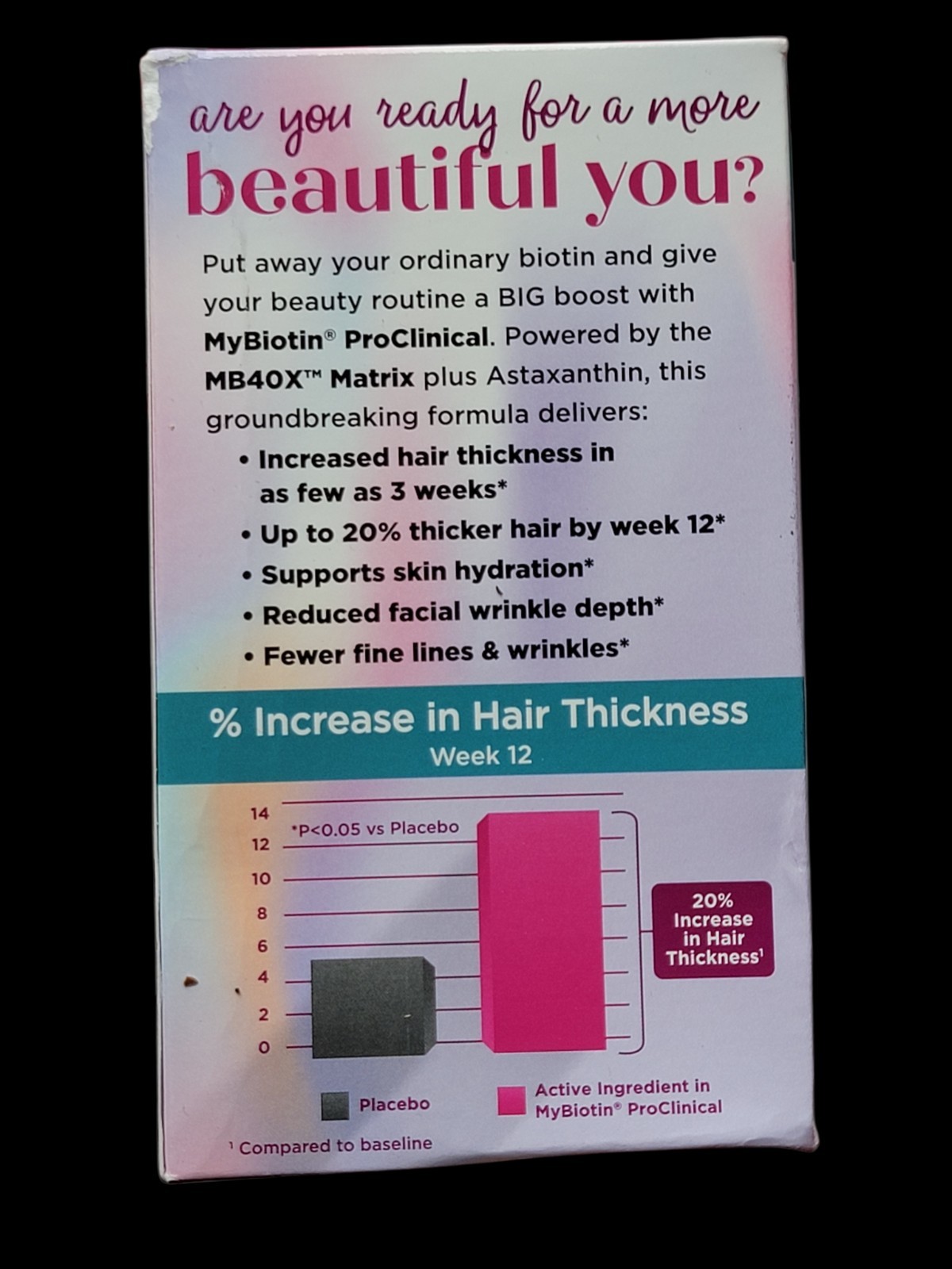2X Purity Products My Biotin ProClinical MyBiotin Thicker Hair 30 Capsule 12/27+