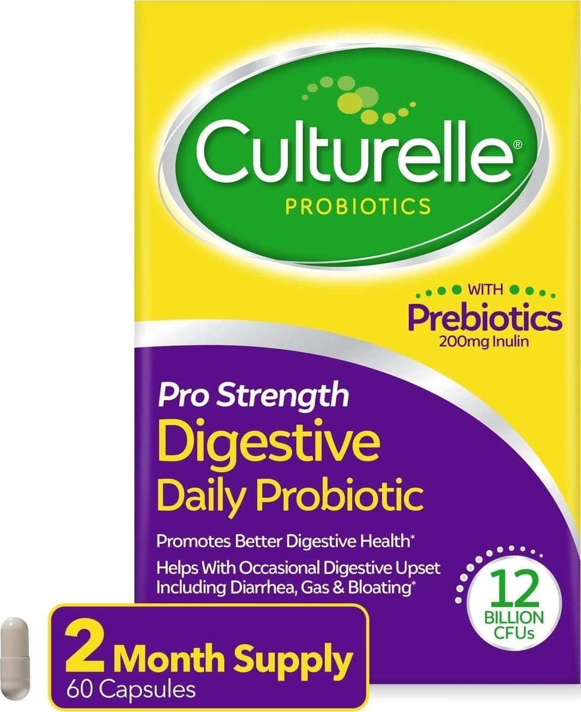 Daily Probiotics for Adults – 12 Billion CFUs with No Refrigeration Required
