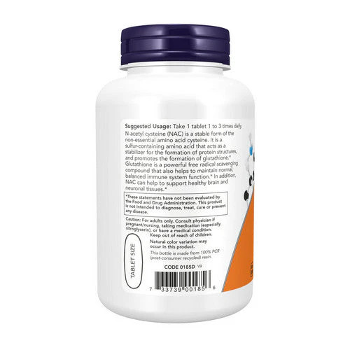 N-Acetyl-L-Cysteine (NAC) 1000 mg 120 Tabs By Now Foods