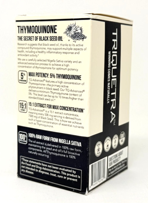 5% Thymoquinone Black Seed Oil 60 Softgels – TQ-Advanced from Nigella Sativa