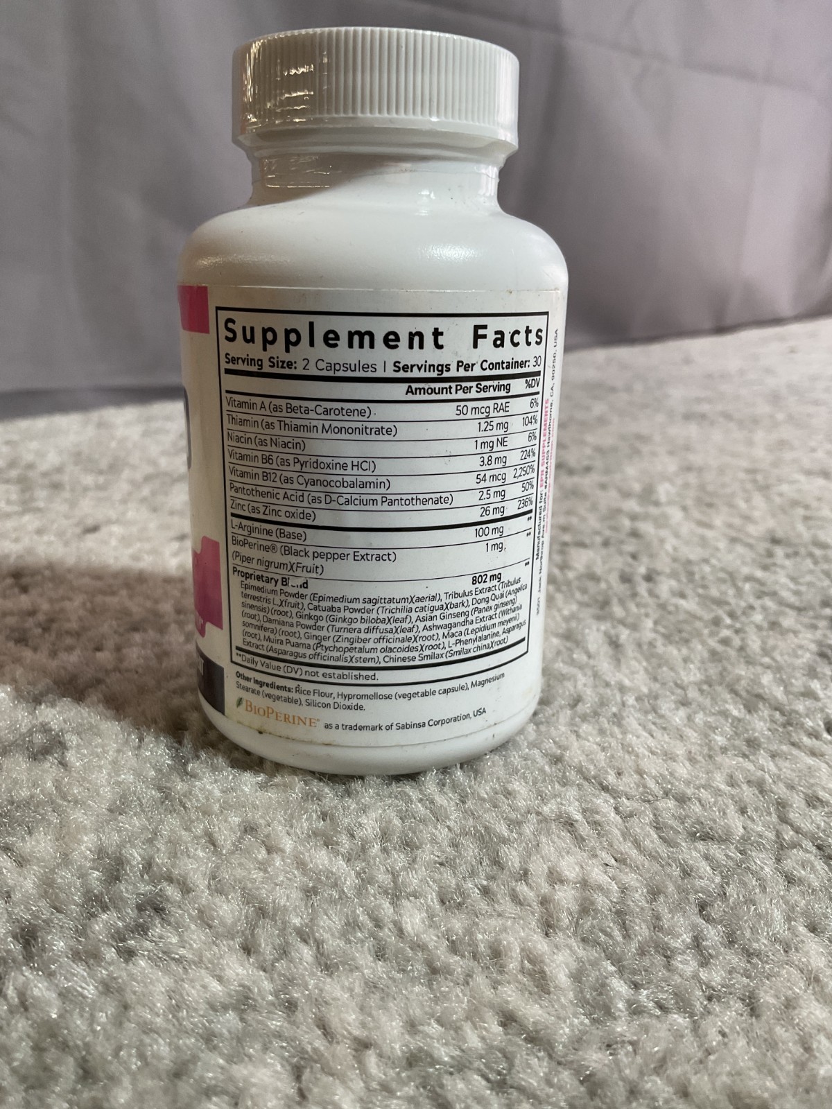 Harmony Glow LIBIDO BOOST Passion & Aphrodisiac Support for Adult Women 60 Caps