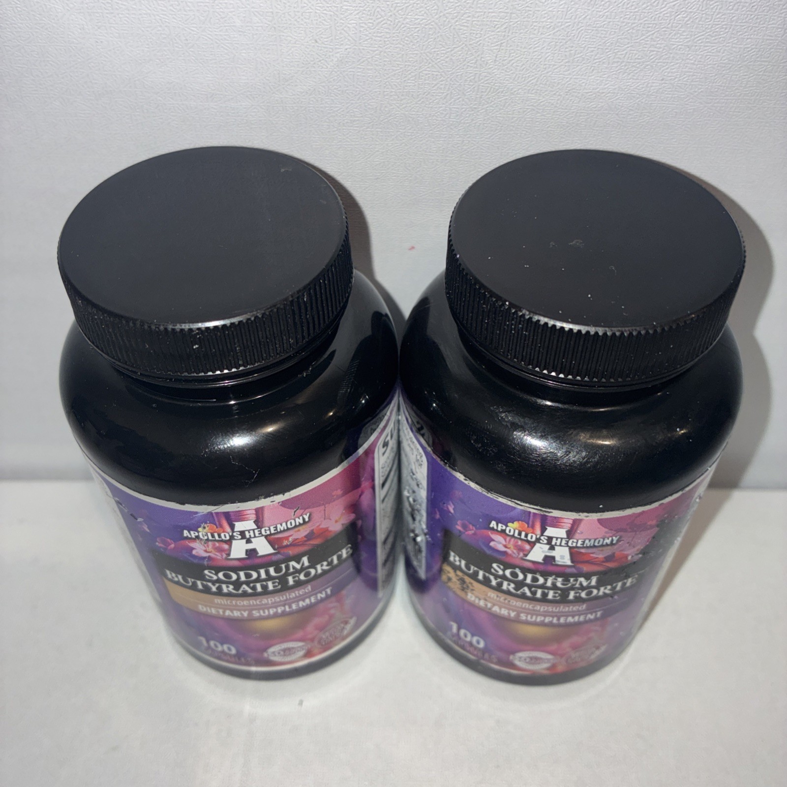 Lot Of 2- Sodium Butyrate Forte 400mg – 100 Vegan Caps Each/ Exp 07/2028/damaged
