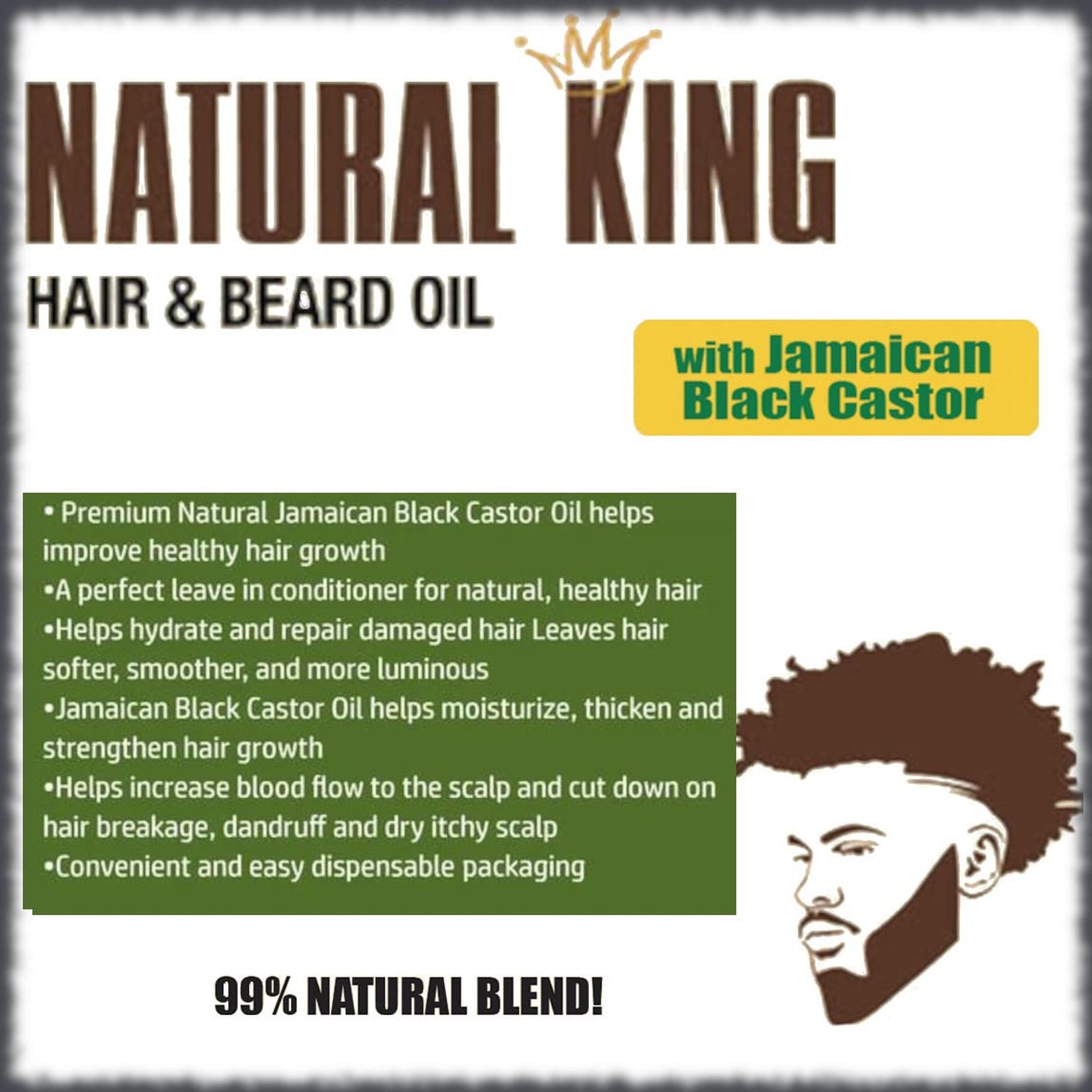 SFC Natural King Pro-Growth Hair & Beard Oil with Jamaican Black Castor Oil 7…
