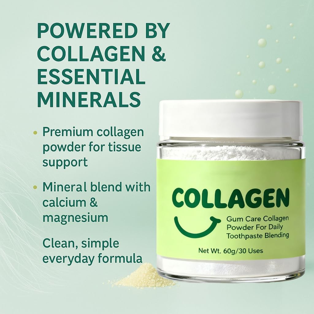 Collagen Tooth Powder, Collagen Powder for Teeth and Gums, Smile Strengthenin…