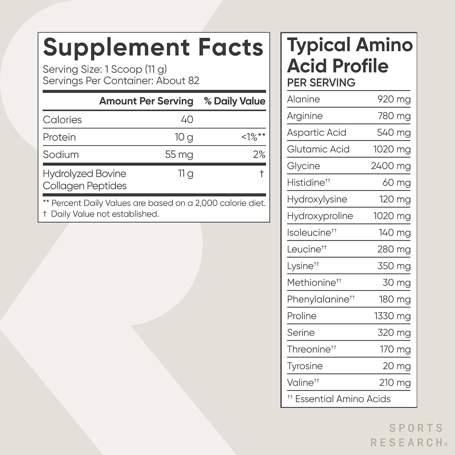 Sports Research Collagen Peptides Hydrolyzed Type 1 3
