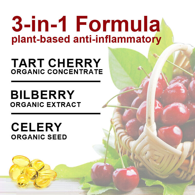 Organic Tart Cherry 12000mg 10:1 Extract Equivalent, 120 Vegetarian Capsules