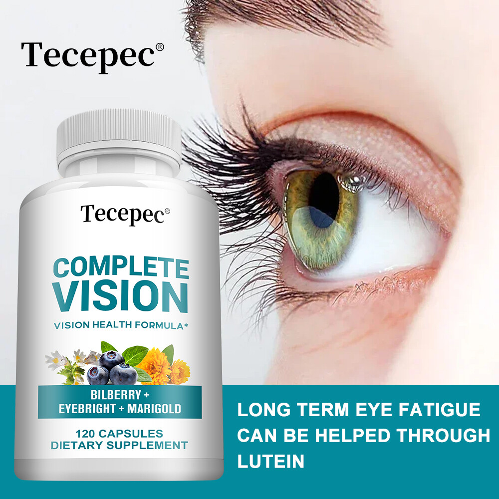 Vision Formula w/Bilberry,Lutein,Zeaxanthin,Supports Eye Strain,Dry Eyes 120Caps